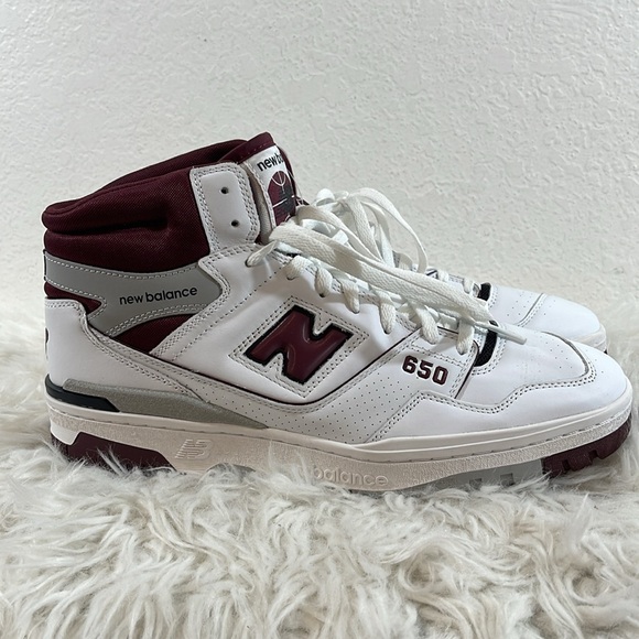 NEW BALANCE BB650RCH High Top Sneakers Men's US 13 White Basketball Shoes NEW - Picture 5 of 16